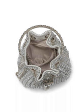 Rhinestone Embellished Bucket Crossbody Bag
