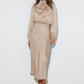 Dress Spring And Autumn Halterneck Long-sleeved Formal Dress Satin Elegant Lady Of Note Evening Dress